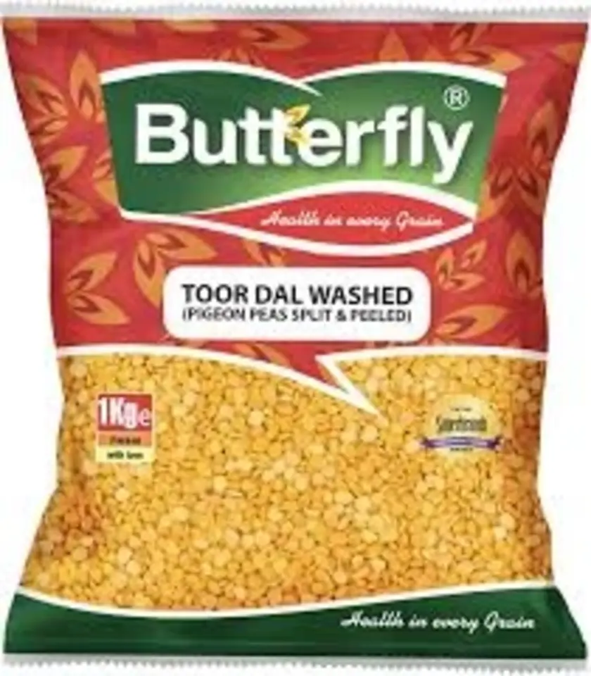 Butterfly Toor Dal Washed 1 Kg